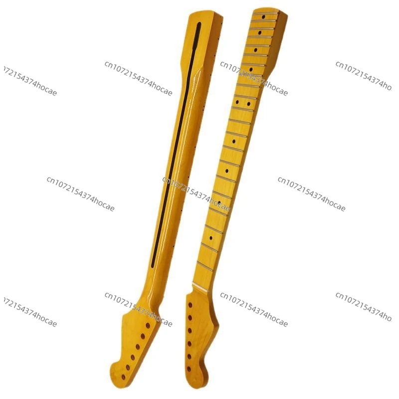 

Модифицированная рукоятка для электрогитары - гриф ST, для левшей, 6 струн, гриф с 21/22 ладами, клен, слегка желтый, яркий светлый цвет