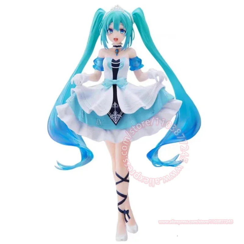 Hatsune Miku zabawkowy model modne ozdoby dekoracja postaci samochodu Anime peryferyjne ręcznie prezent urodzinowy lalka Kawaii uroczy kształt