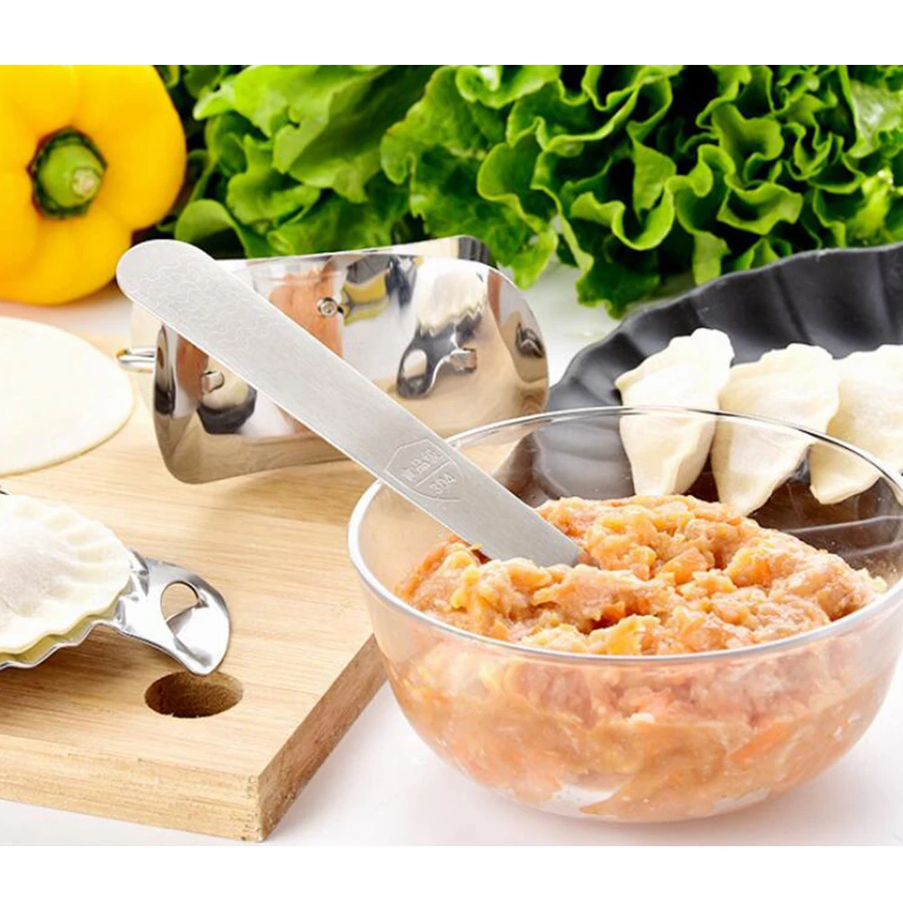 

3pcs Stainless Steel Dumpling Mold Set Easy Use Kitchen Tool for Perfect Dumplings Pierogi Ravioli Empanada Dough Pressing Mini
