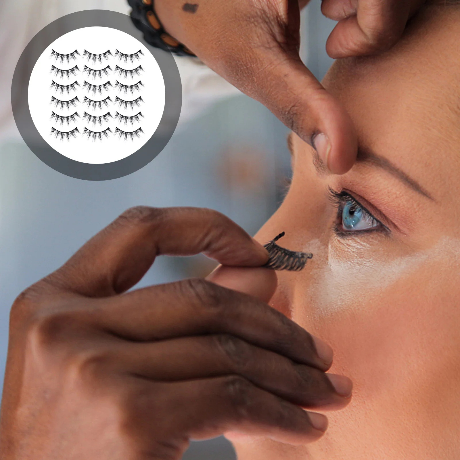 20 زوجًا من الرموش الصناعية من Beavorty، شرائط رموش تقليد ذات مظهر طبيعي للنساء، مستلزمات مكياج العين #5