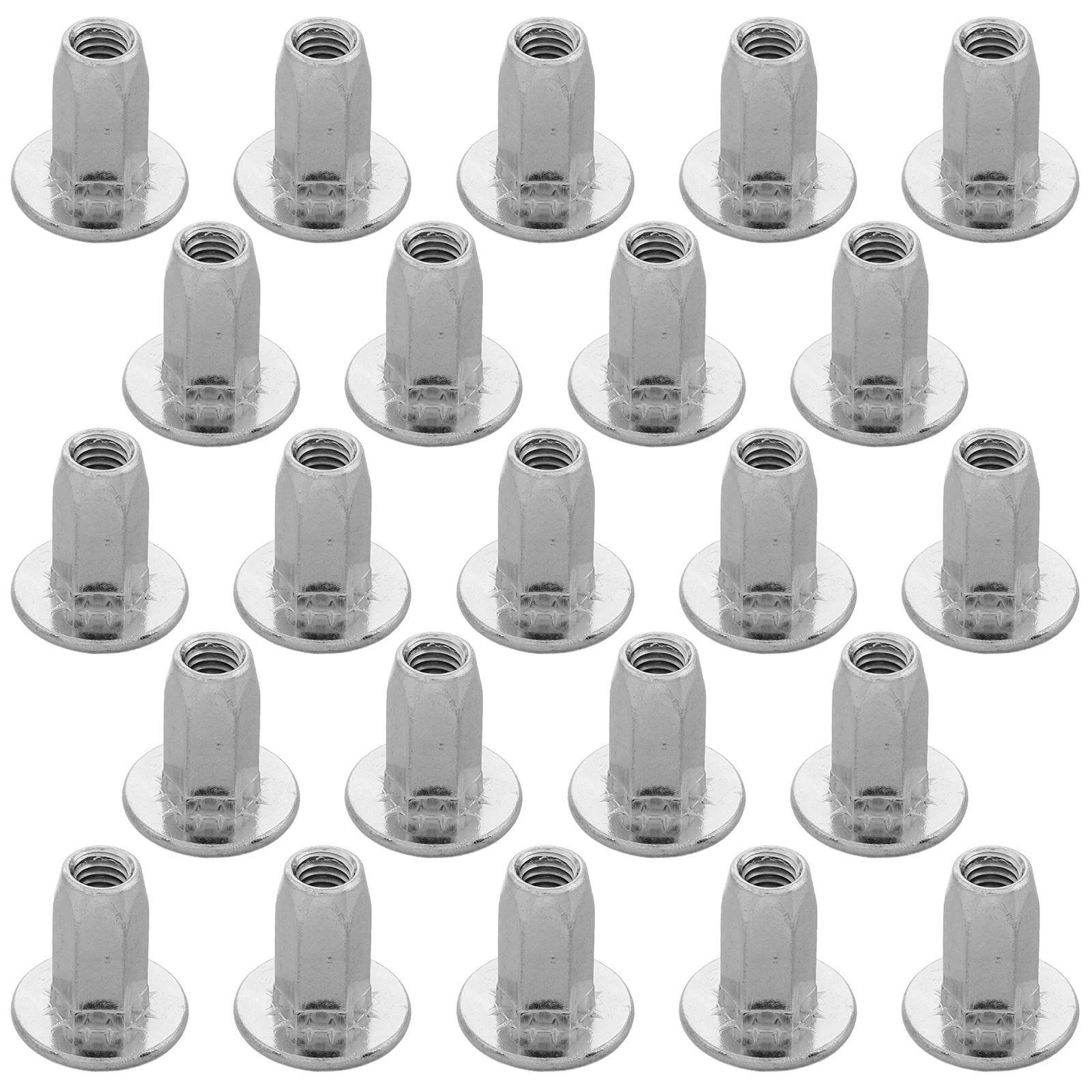 

100pcs Automotive Fasteners Kit Steel Rivet Nuts License Plate Screws Bumper Durable Easy Install Universal Fit For Vehicle