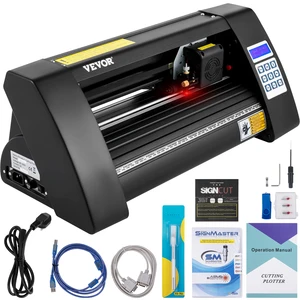 SucceBuy 375mm Pemotong Vinil Plotter Vinil Pemotong Plotter Layar LED Kompatibel dengan Mata Optik Bawaan Semi-Otomatis 6 mesin plotter penjualan terbaik - №