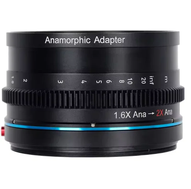 SIRUI 1.25x アナモルフィック スクイーズ アダプター 最大 85mm フロント直径レンズ用、82mm フロントネジ付き
