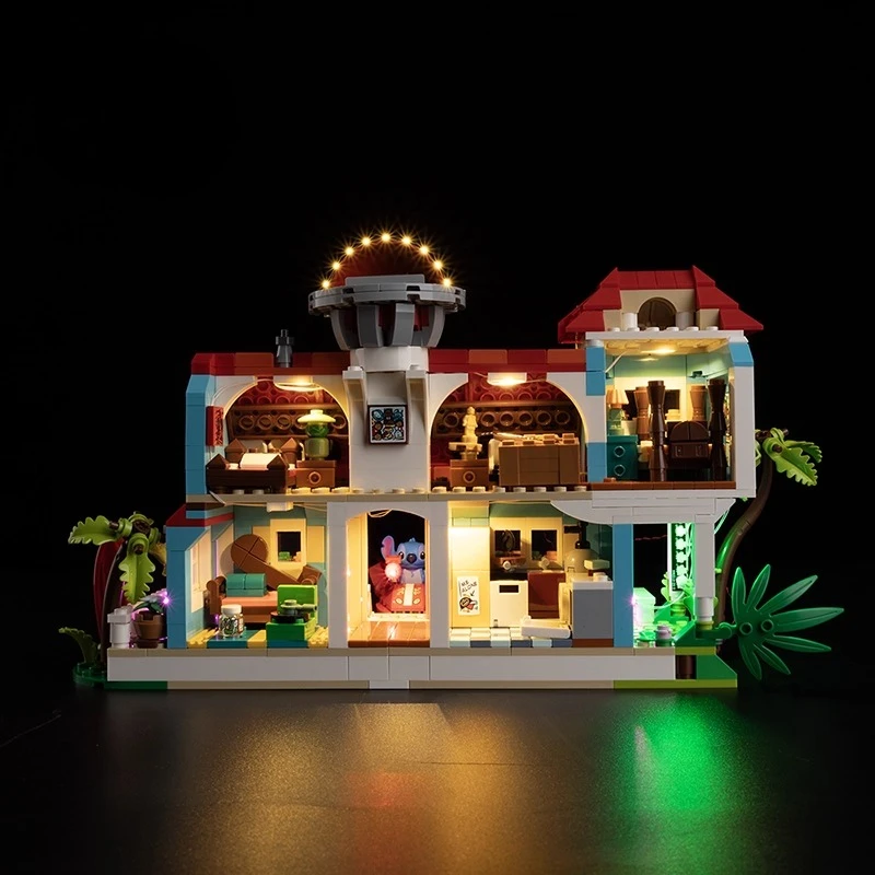 LED-verlichtingsset geschikt voor LEGO Lilo en Stitch Beach House 43268 bouwstenen (niet het stenenmodel)