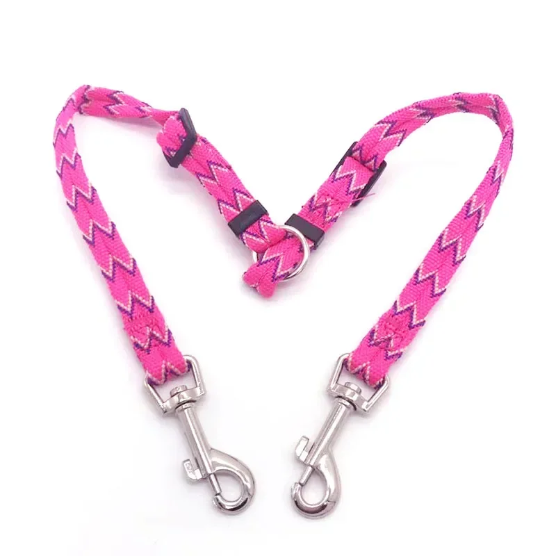 Two DOGS Leash Double Twin Lead Walking Leash Two Pets Cats Dual Couple Dog Leashes Nylon V Shape Leashes for Dog Cat Hot-Sale