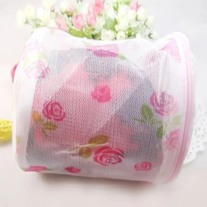 Home Lingerie Clothes Washing Convenient Underwear Bra Sock Laundry Washing Aid Net Mesh Zip Bag filter Wash Basket Bag