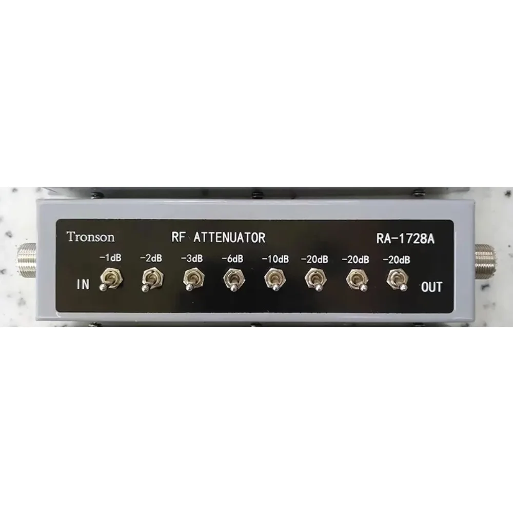 (1 PCS) RA-1728A High Frequency Attenuator 1/2/3/6/10/20 dB/8-segment 82dB 250MHZ