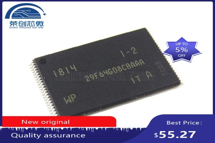 

100% New original MT29F64G08CBAAAWP-IT: A TSOP-48 Memory chip MT29F64G08CBAAAWP- IT: A