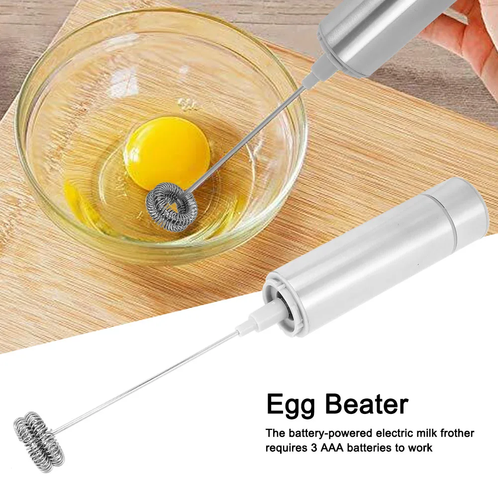 휴대용 스테인레스 스틸 전기 우유 거품기 휴대용 계란 비터 주방 믹서 도구