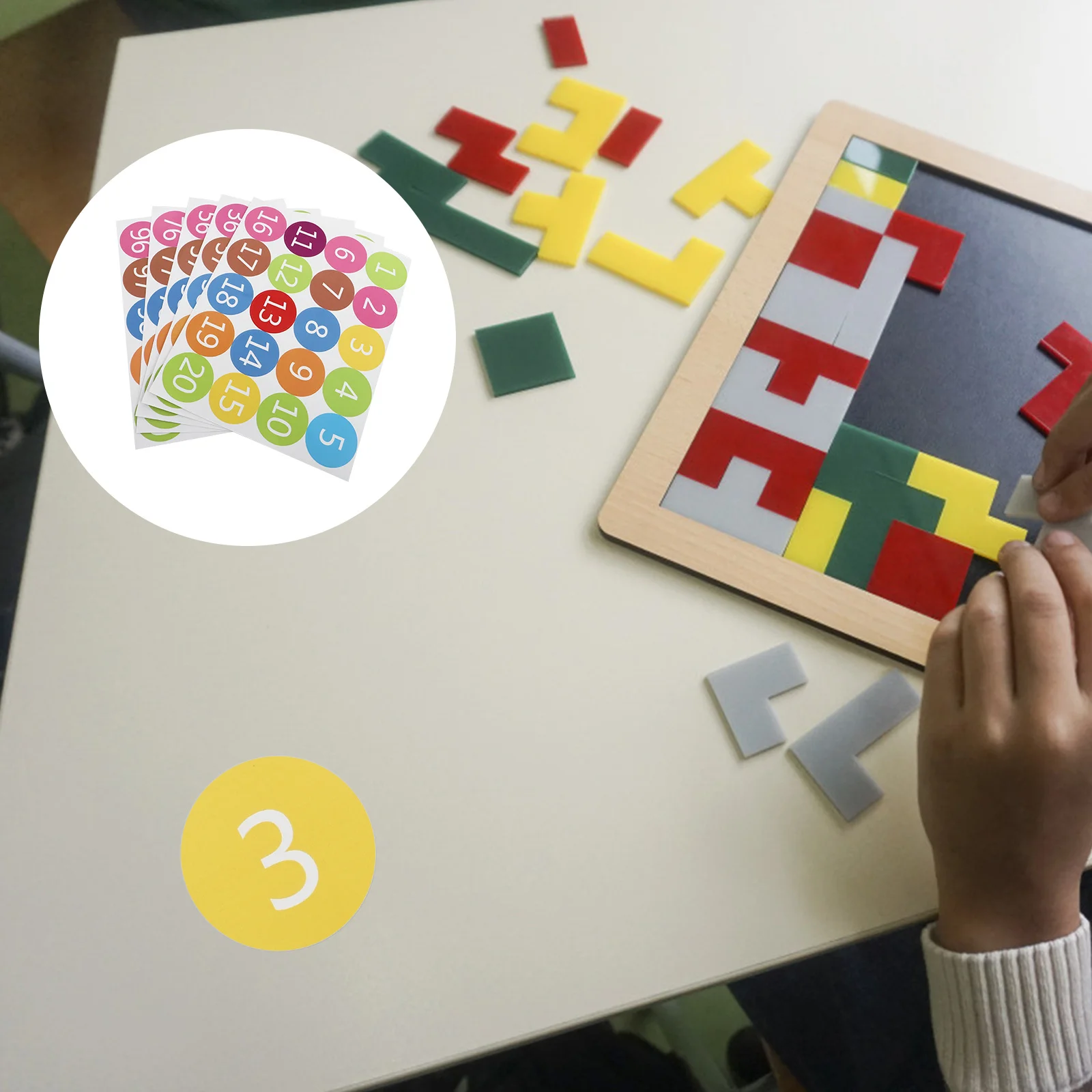 

Colorful Round Number Stickers Self-Adhesive Waterproof Labels For Envelope Gift Wrapping Diy Crafts Folder Labeling