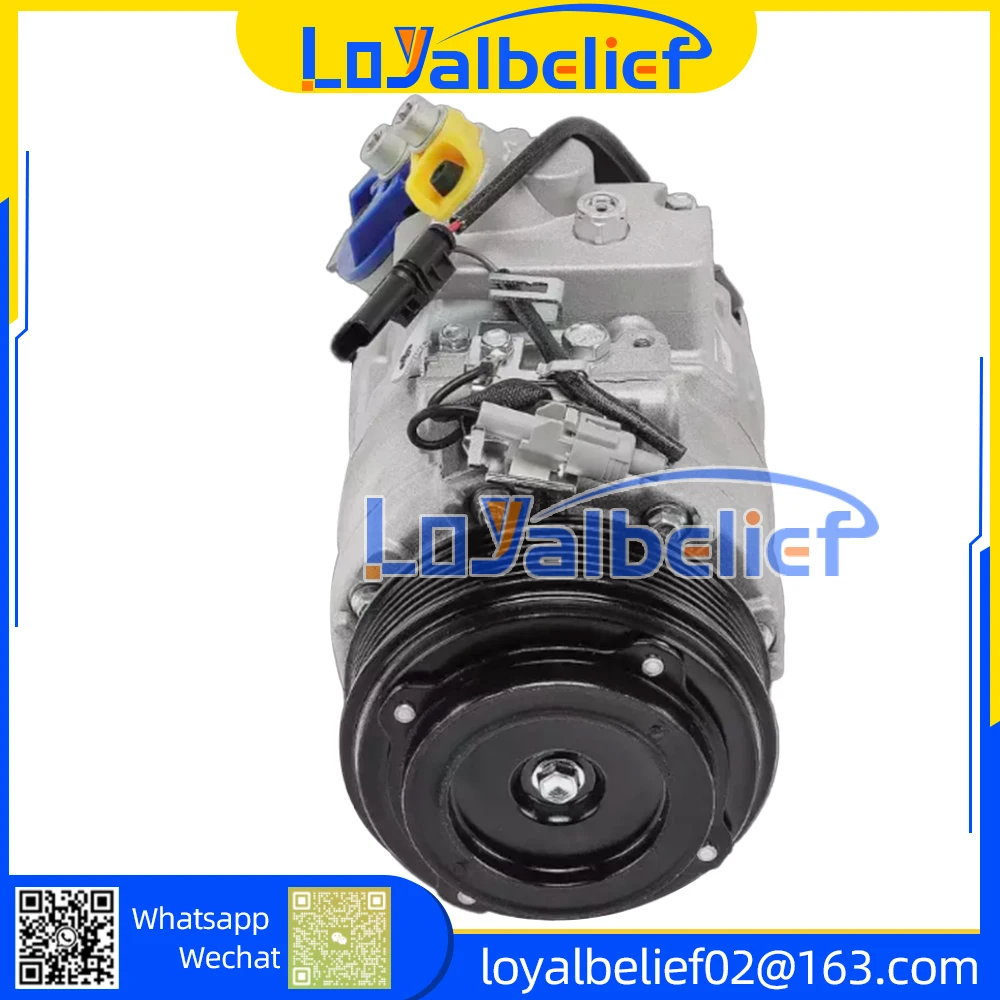 AC Compressor For BMW 1 3 SERIES E60 E61 E81 E87 E90 E91 E92 128i 318d 320d 64526987862 64509180549 64526961621 447260-1852