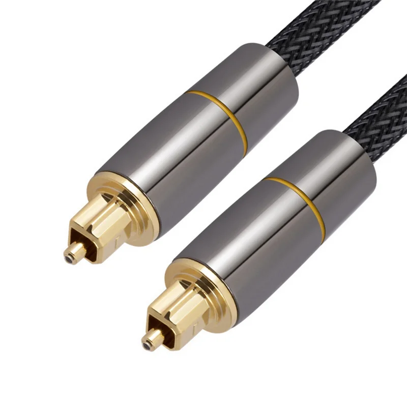 Toslink cabo óptico audio, cabo coaxial spdif, 1m, spdif, para amplificadores, soundbar