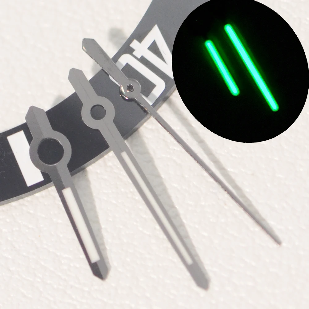 مشاهدة الأيدي 8 مللي متر 12 مللي متر 12.5 مللي متر الأخضر مضيئة المحار نمط الإبر مؤشر الذهب رمادي فضي ارتفع لحركة NH35 NH34 NH36 4R 7S #2