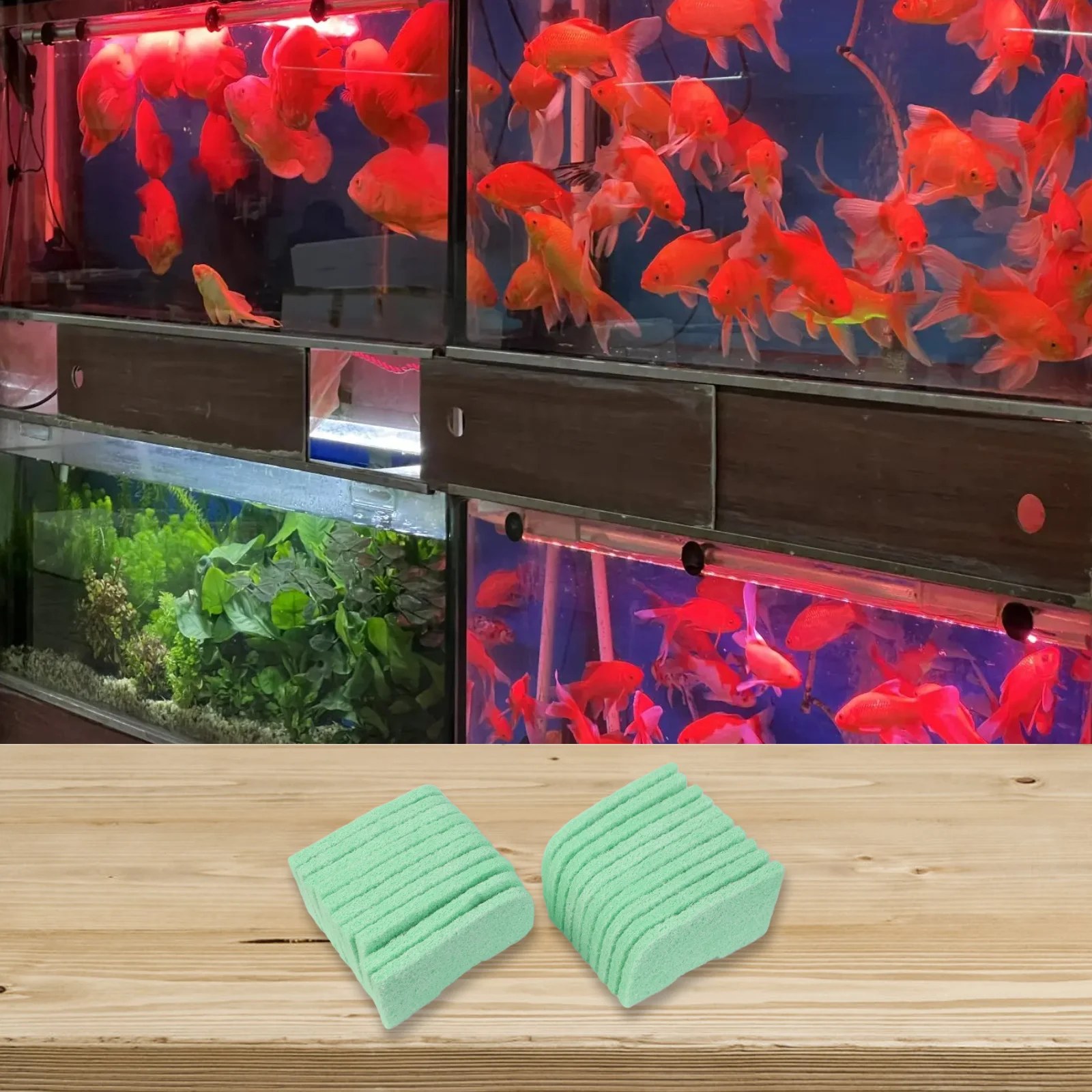20PCS Ammonia Removal Pads for 306 307 406 407 Aquarium Filters Fiber Cotton for Enhanced Filtration Performance