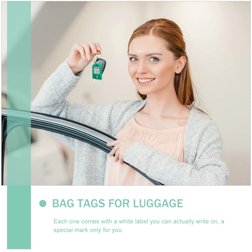 

35Pcs Numbered Key Tags Blank Write-on Label Tags with Plastic Cover Key Organizers for Luggage Keys USB Flash Drives