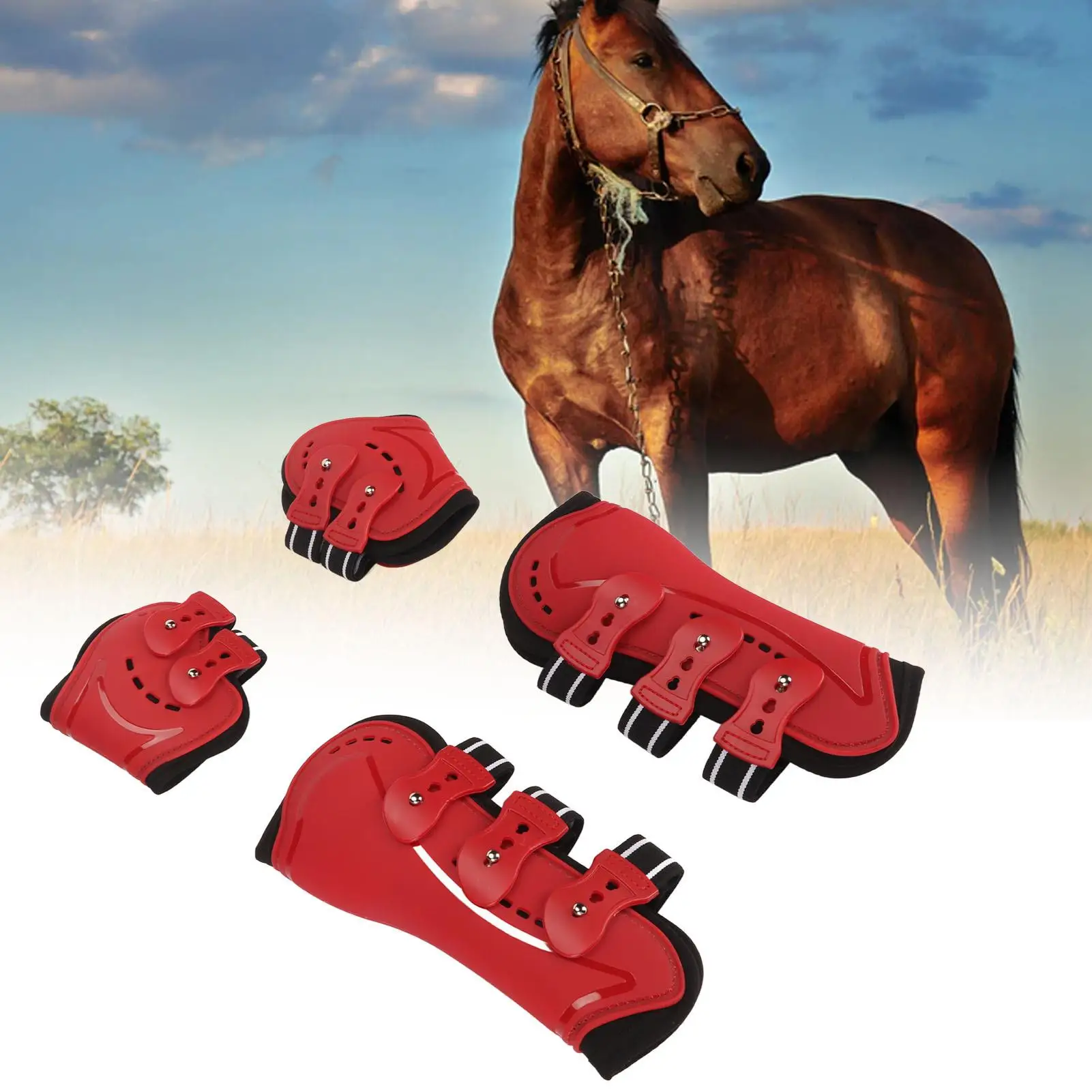 Lightweight Breathable Fetlock for horse Boots | Wearproof Hind Leg Accessories for Horses