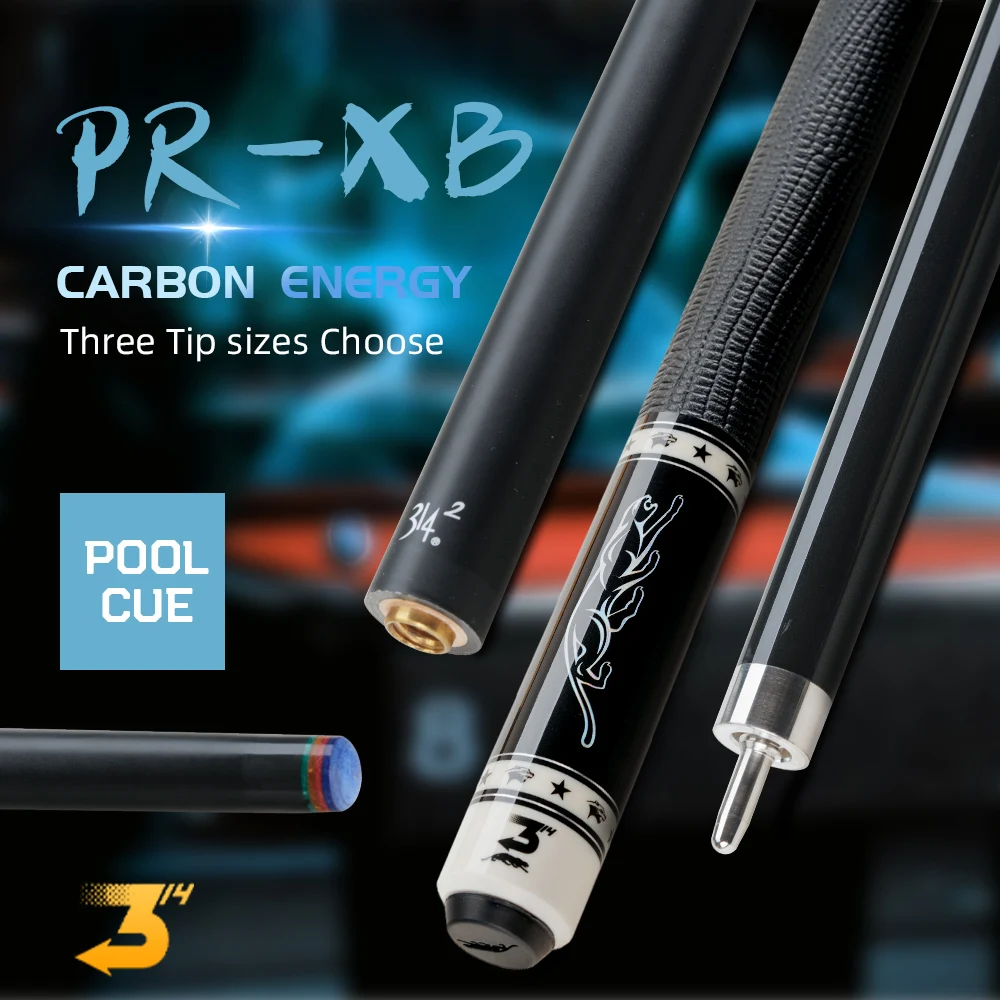 

PREOAIDR Xinbao Billiard Carbon Pool Cue Stick Kit Uni-Loc Joint 147cm Silicone Wrap professional billiard cues