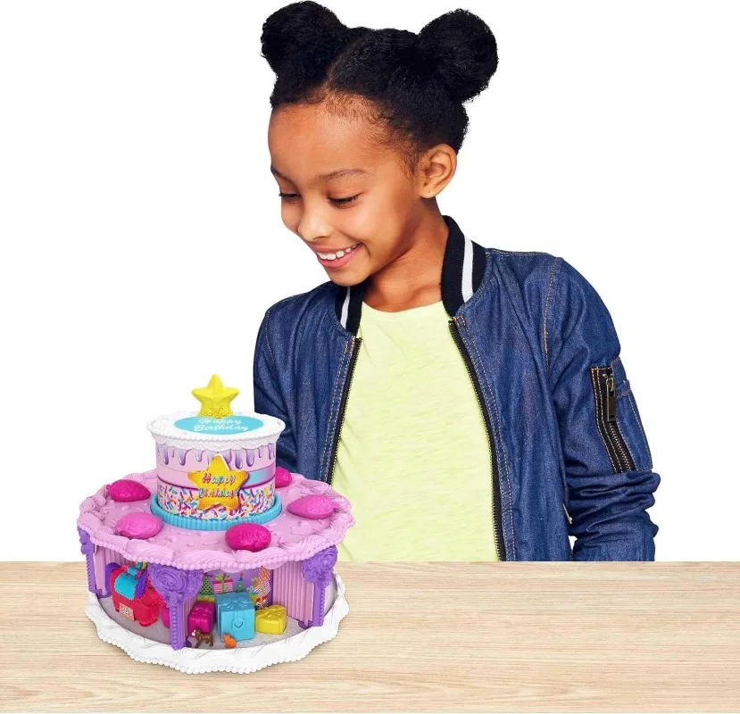 New Surprise Doll Polly Pocket  Birthday Cake Countdown Playset  Toy Set Gifts for Girls