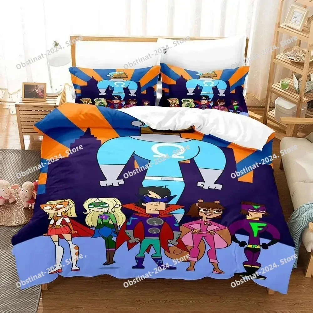 2025 New Total Drama Bedding Set Printed single Comforter Quilt Bed Cover Duvet Cover Pillow Case 3 Pieces Sets Kids Adult Size