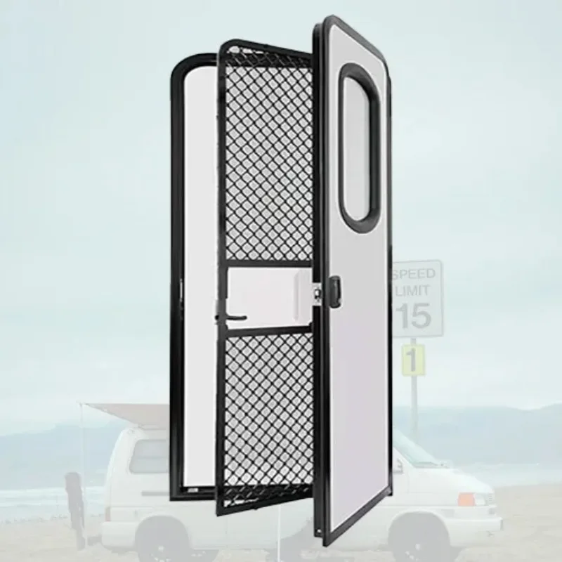 يبيع المصنع مباشرة باب دخول RV 620 × 1300 مم مع أعمى سهل التركيب ومتانة طويلة الأمد #1