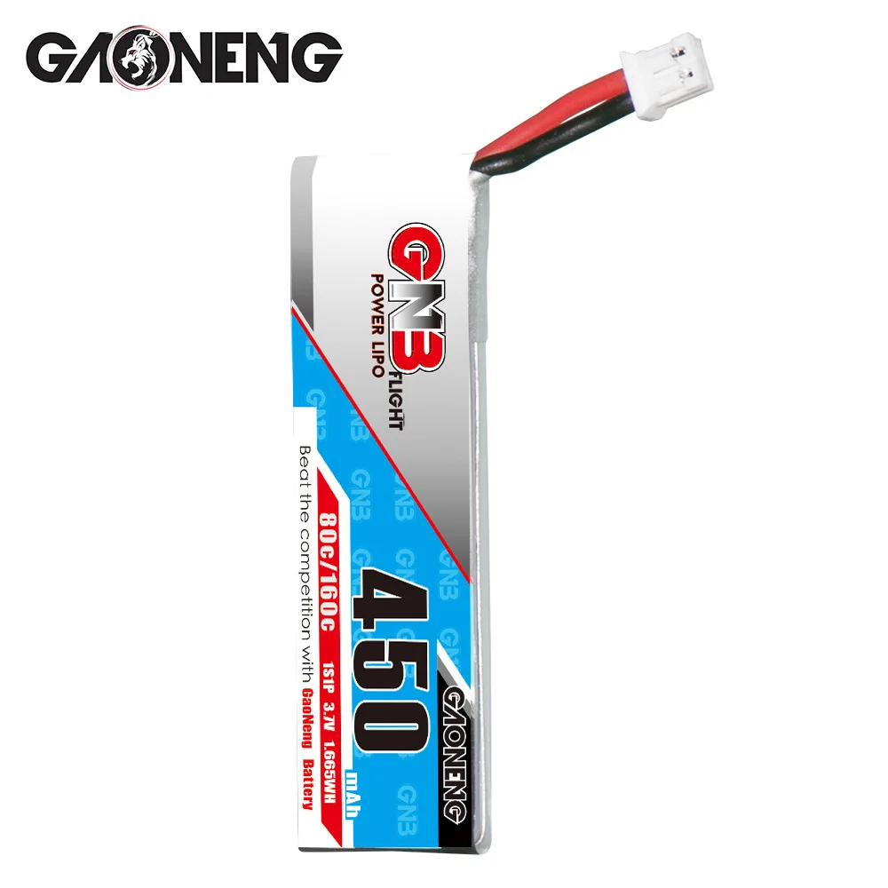 Baterai Lipo MAX 160c 1s 3.7v 450mAh untuk helikopter RC Quadcopter FPV suku cadang Drone balap 3.7v baterai isi ulang