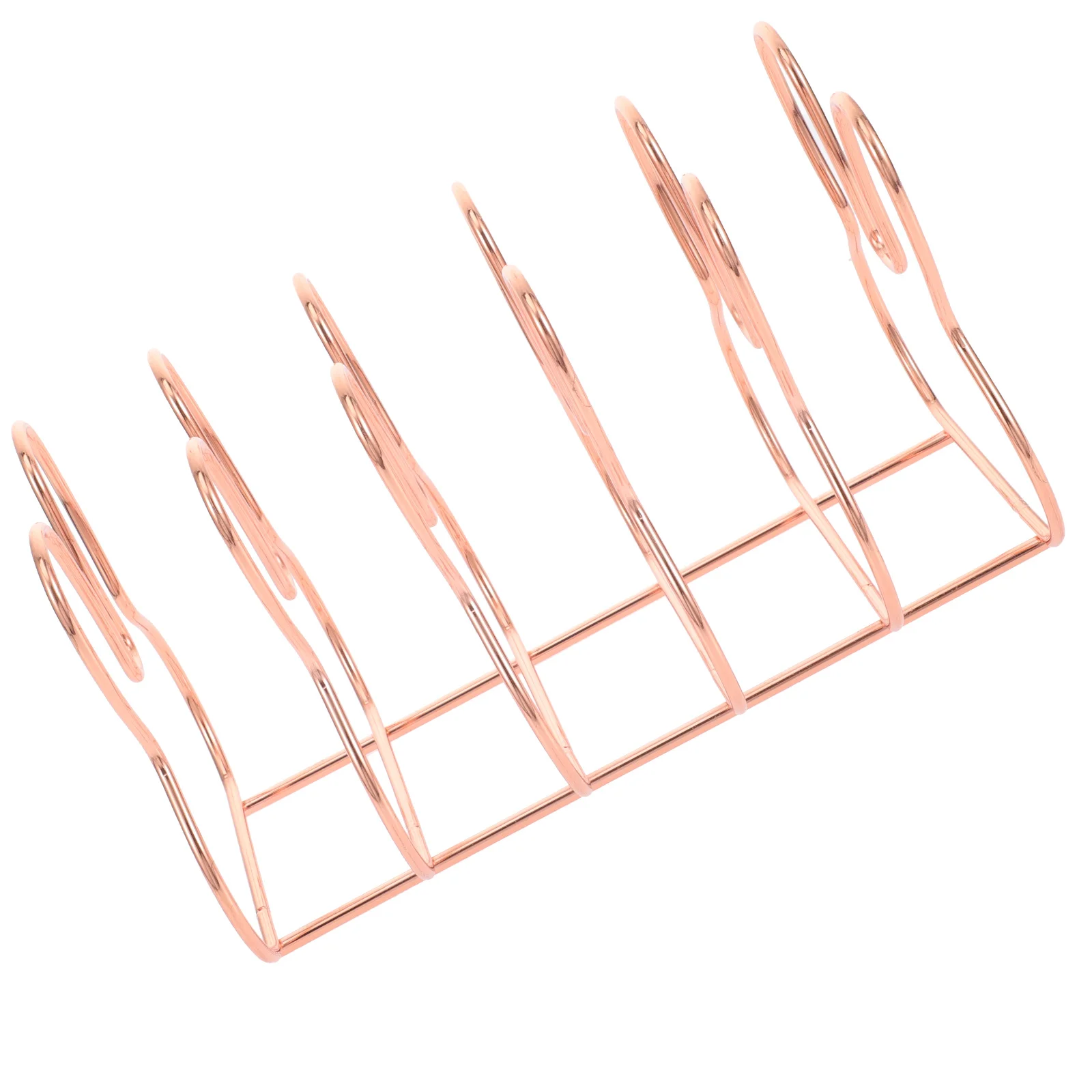 

Iron Book Stand Desktop Bookends Smooth Polished Surface Book Organizer for Home Office Study Filing Magazine Holder