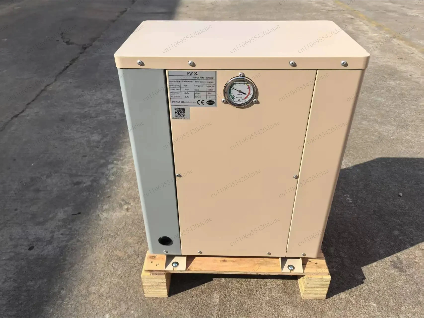 7KW geothema heat pump water source heat pump WiFi modbus FWC-02 FW-02