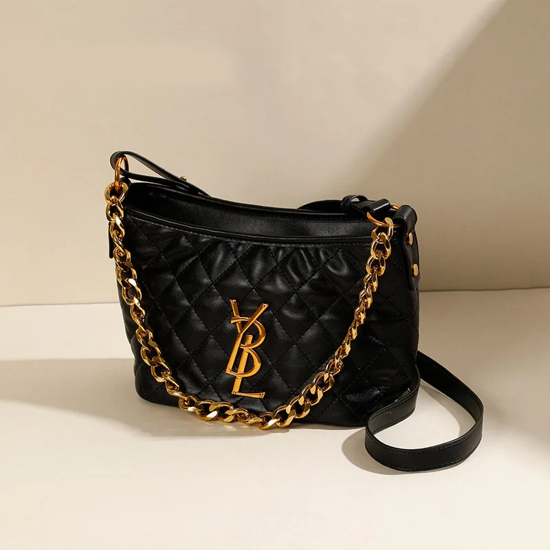 High-grade light texture package luxury 2024 new female temperament of simple fashion leisure shoulder inclined shoulder bag han