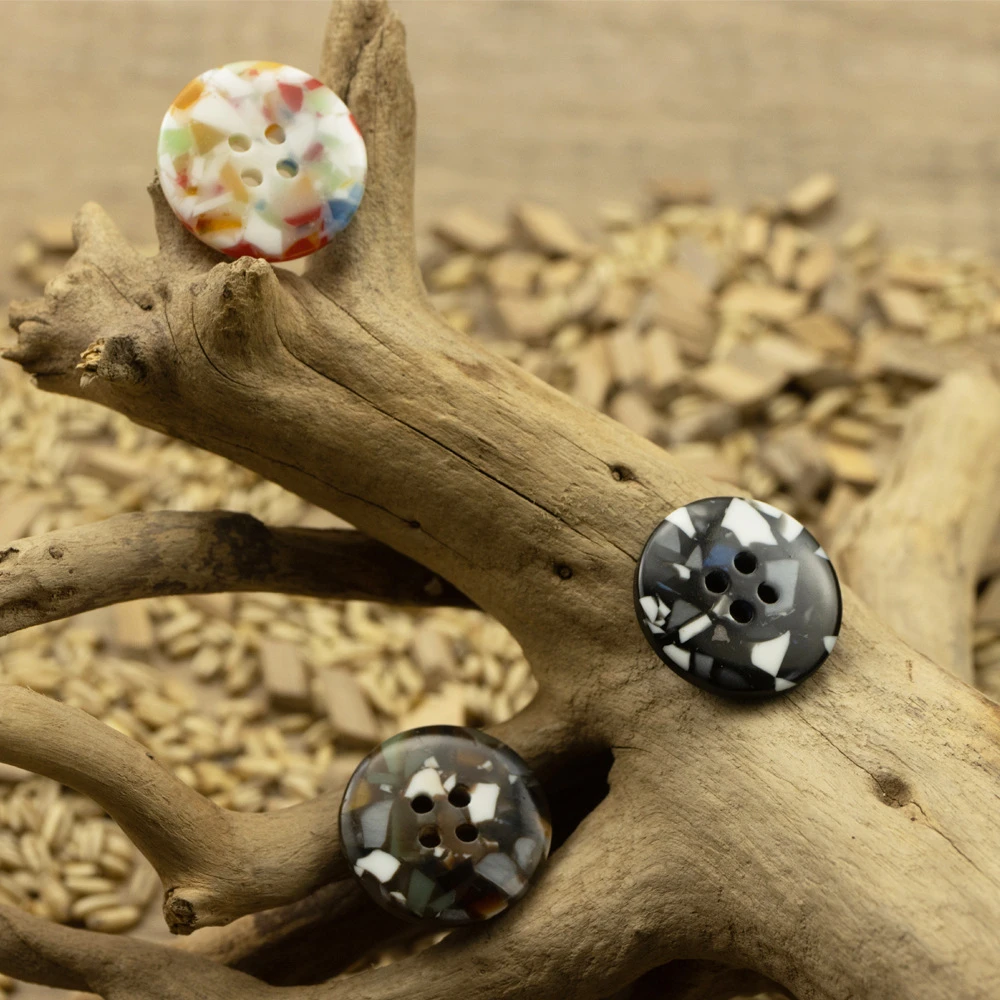 

10pcs Fashion Resin 4-Hole 15/21/25/30mm Round Sewing Buttons for Coats Suits, Premium Buttons, DIY Clothing Accessories Button