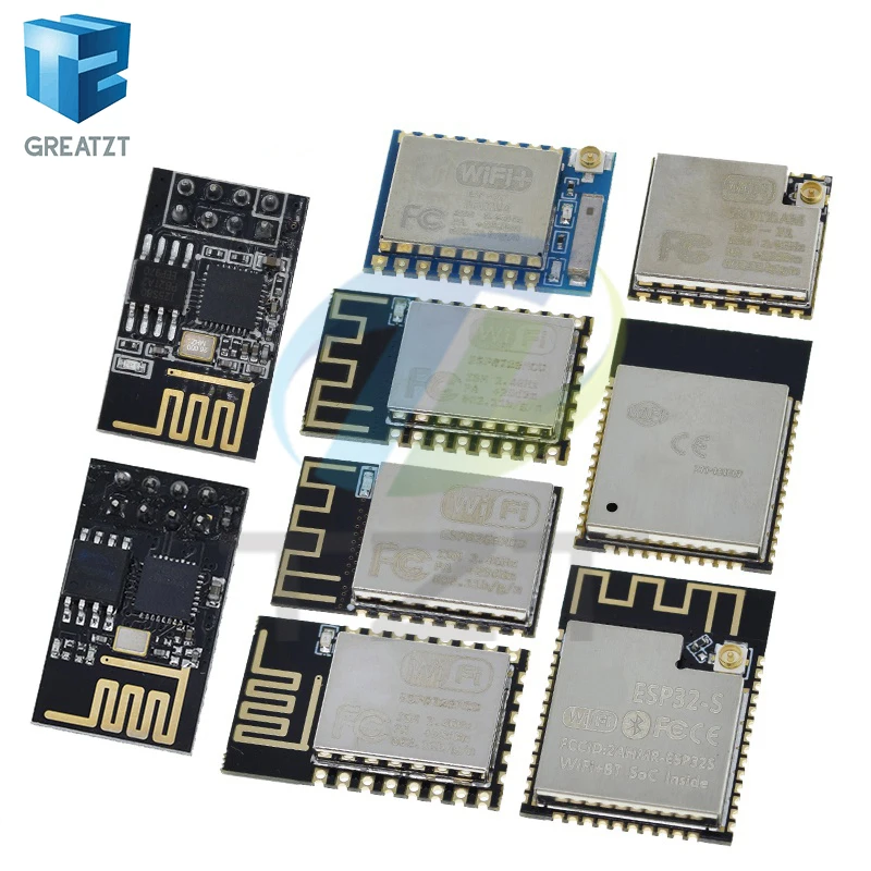 ESP8266 ESP-01 ESP-01S ESP-07 ESP-12E ESP-12F ESP-32 ESP-32S Serial WIFI Wireless Module Wireless Transceiver 2.4G For Arduino