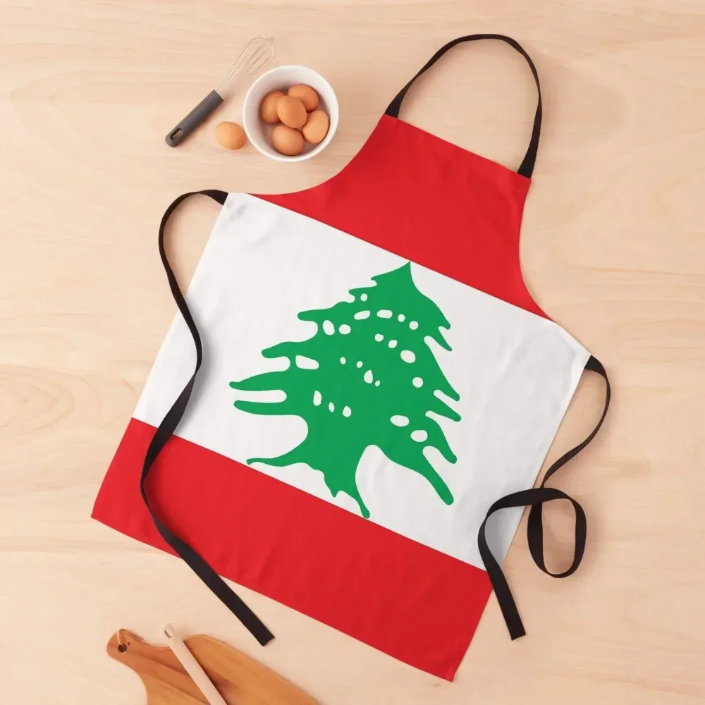 

Flag of Lebanon Apron Customizable cooks clothes For Home Accessories Apron