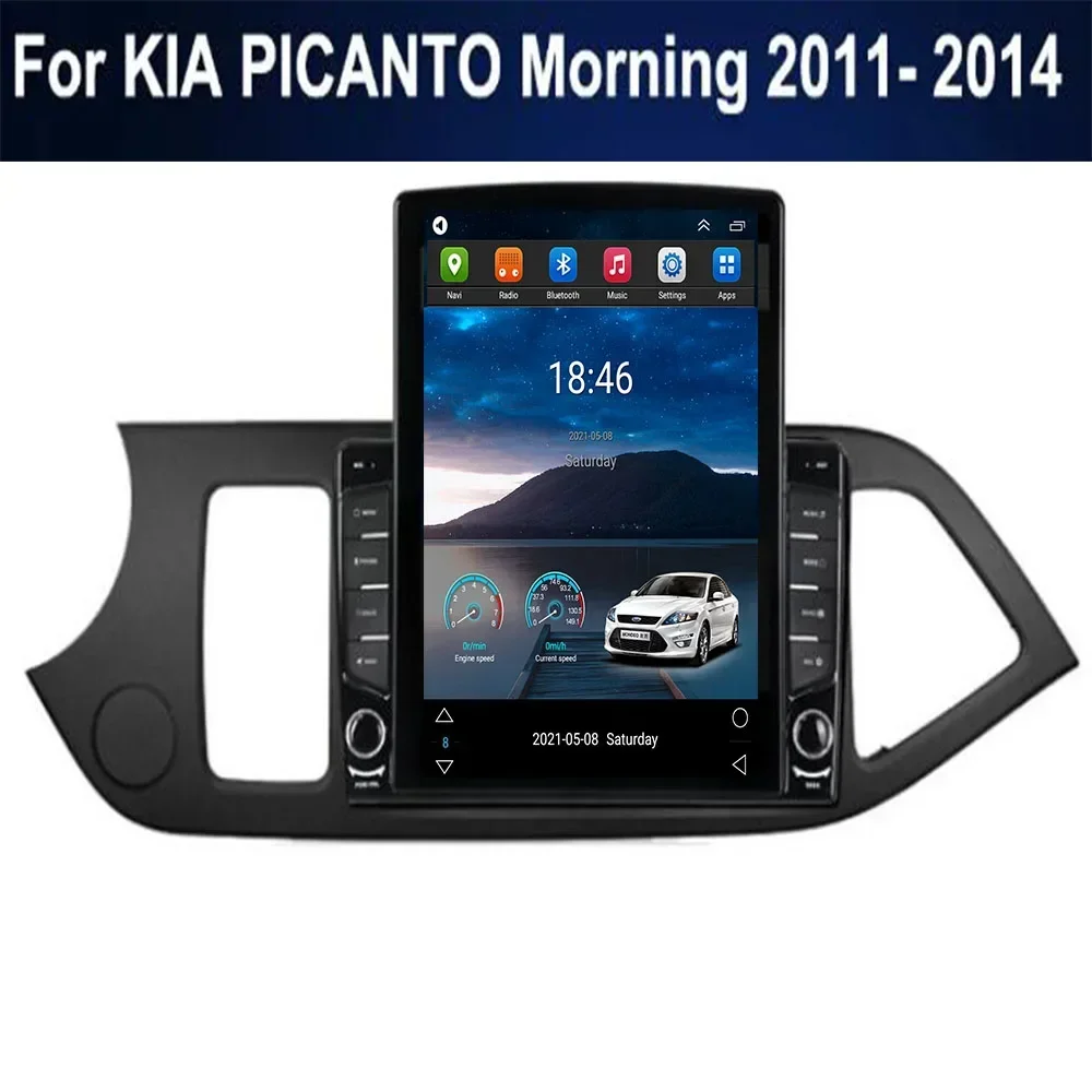 

For Tesla Style 2Din Android 14 Car Radio For KIA PICANTO Morning 2011- 2035 Multimedia Video Player GPS Stereo Carplay DSP RDS