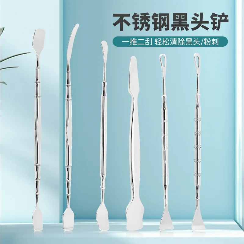 Mitesser Schaufel reinigt Nase Mitesser totes Talg Werkzeug Mehrzweck Make-up Foundation Farbmischung Schaufel Lift Gesicht Öl Schaber