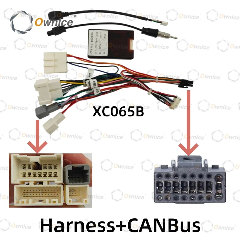 Ownice Car Radio Power Cable Harness Canbus For LADA Priora Vesta Cross Sport 2007 - 2019 Audio Adaptor Cable Android Head Unit