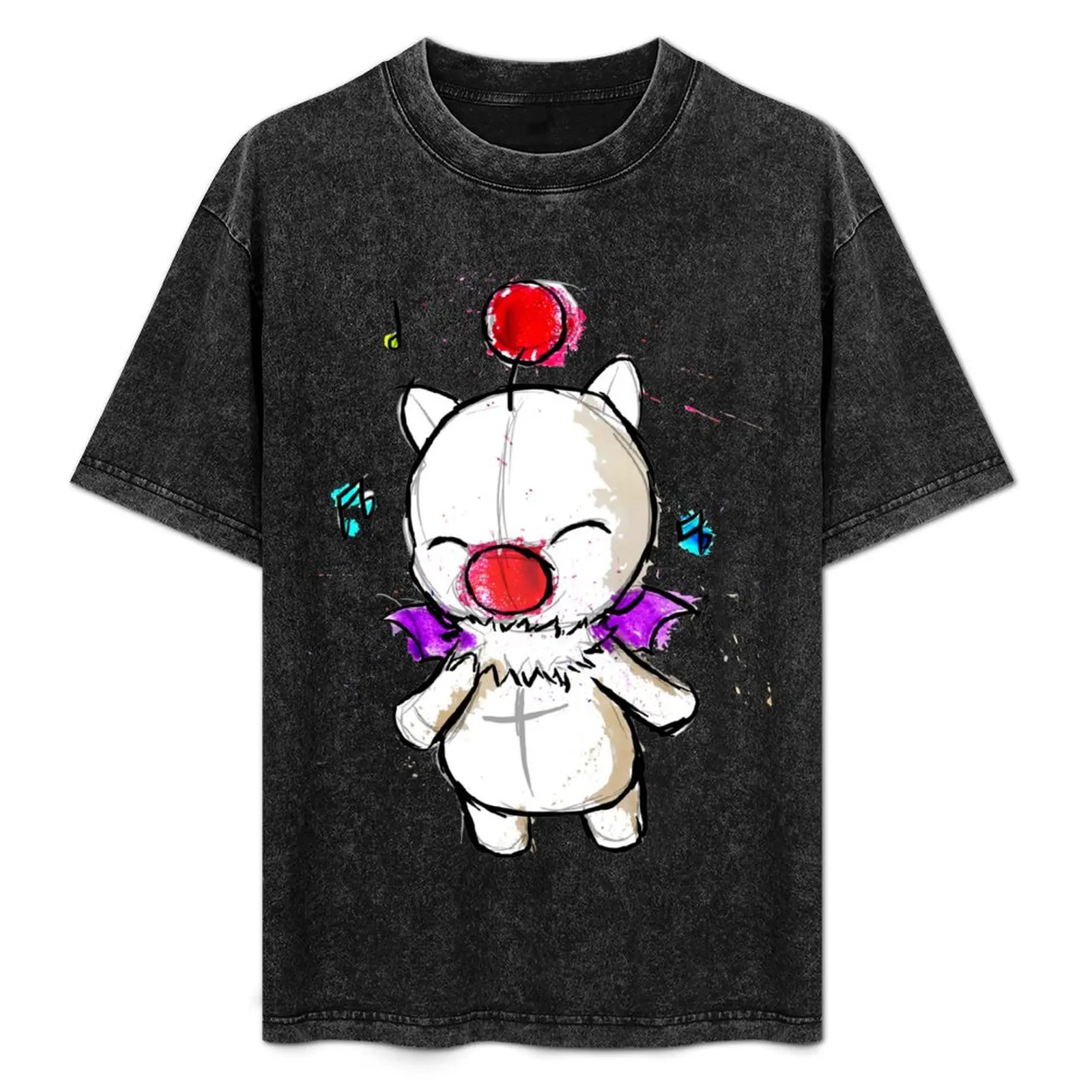 

Watercolour Moogle T-Shirt Breathable Gym Short Sleeve T-Shirt
