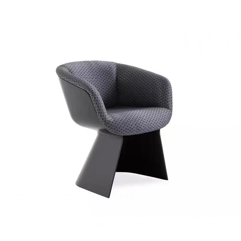 

Italian light luxury minimalism industrial style sofa chair fiberglass special-shaped single leisure chair armchair