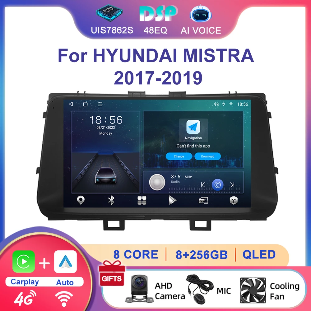 9'' GPS Navigation Stereo Android Multimedia Carplay Auto Video Player Touch Screen Car Radio For Hyundai Mistra CF 2017~2019