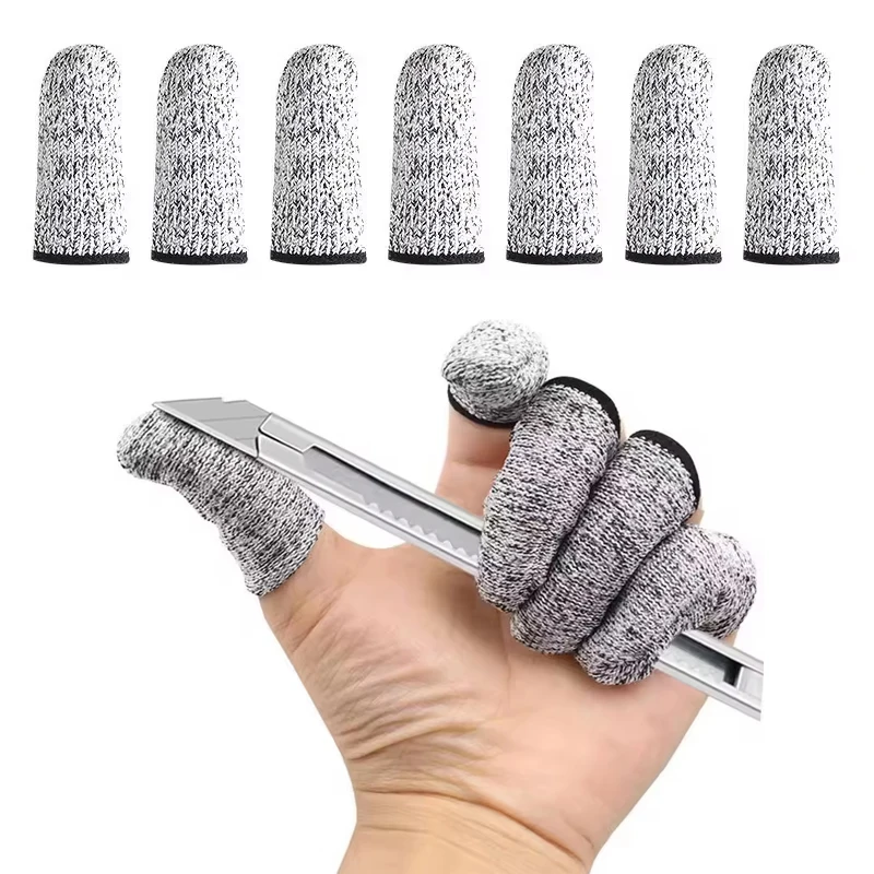 Anti Cutting Finger Gloves Outdoor Fingertip Cover 5-Level High Performance Anti Cutting Fiber For Kitchen Outdoor Work Tools