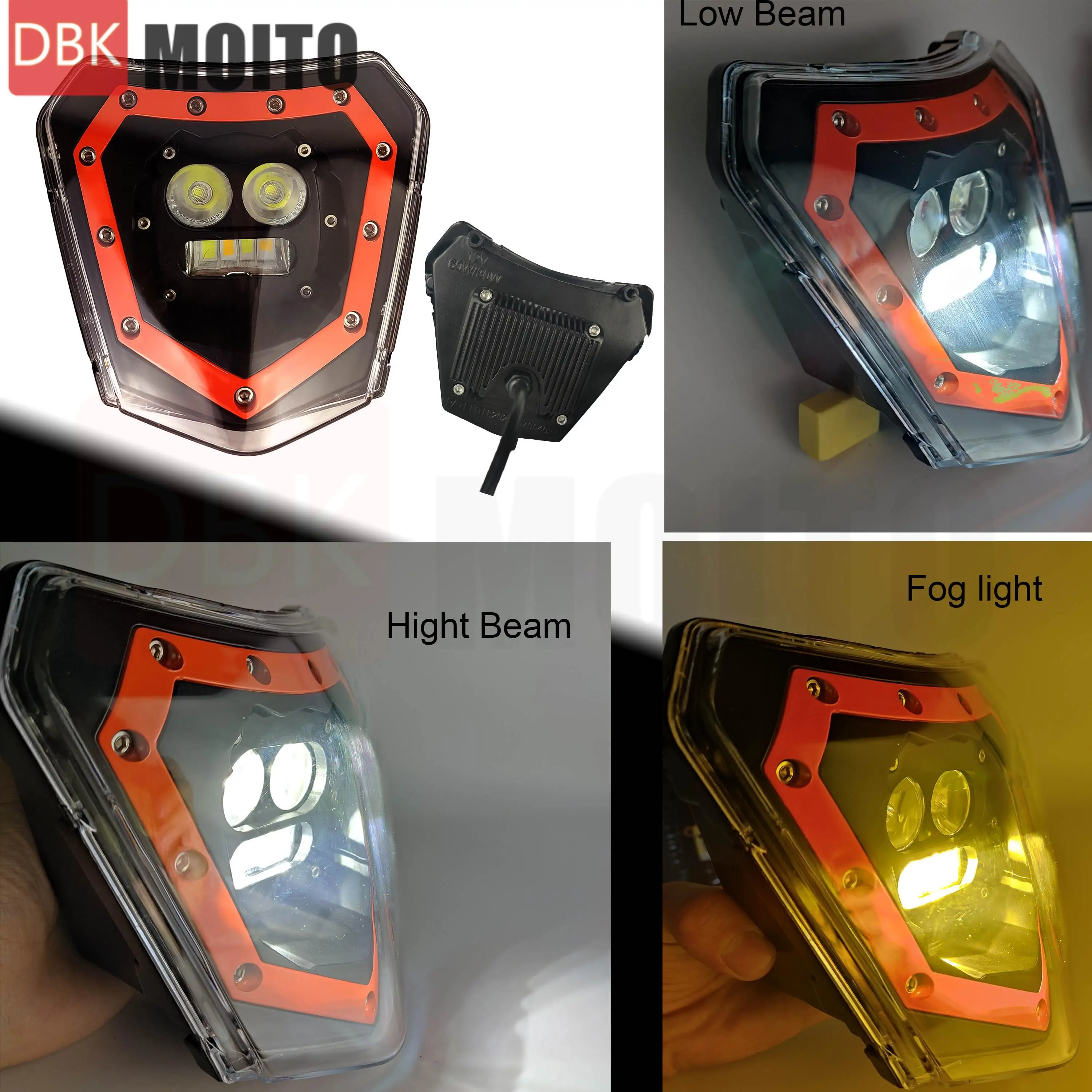 دراجة نارية LED العلوي كشافات رئيس ضوء ل KTM EXC EXCF SXF XC XCW XCF MX الترابية دراجة إندورو Super Moto الجبهة العلوي لوحة