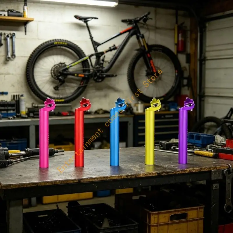 High Strength Bicycles Post Clamps Durabiliyu Aluminum Alloys Road Bicycles Seatpost Bicycles Tube 55KD