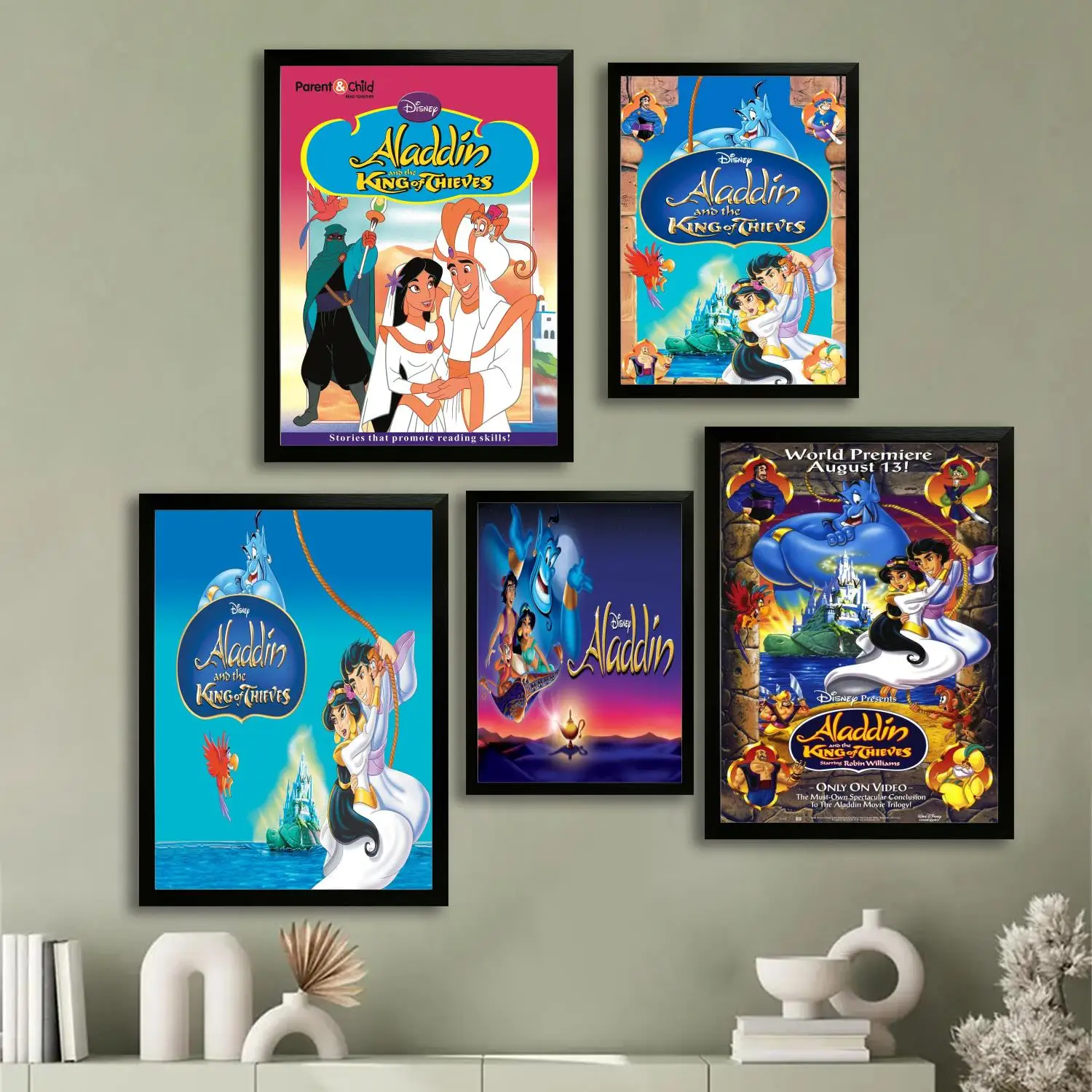 

Aladdin and the King of Thieves Canvas Art Poster and Wall Art, Picture Print, Modern Family Bedroom Decor,Decorative painting