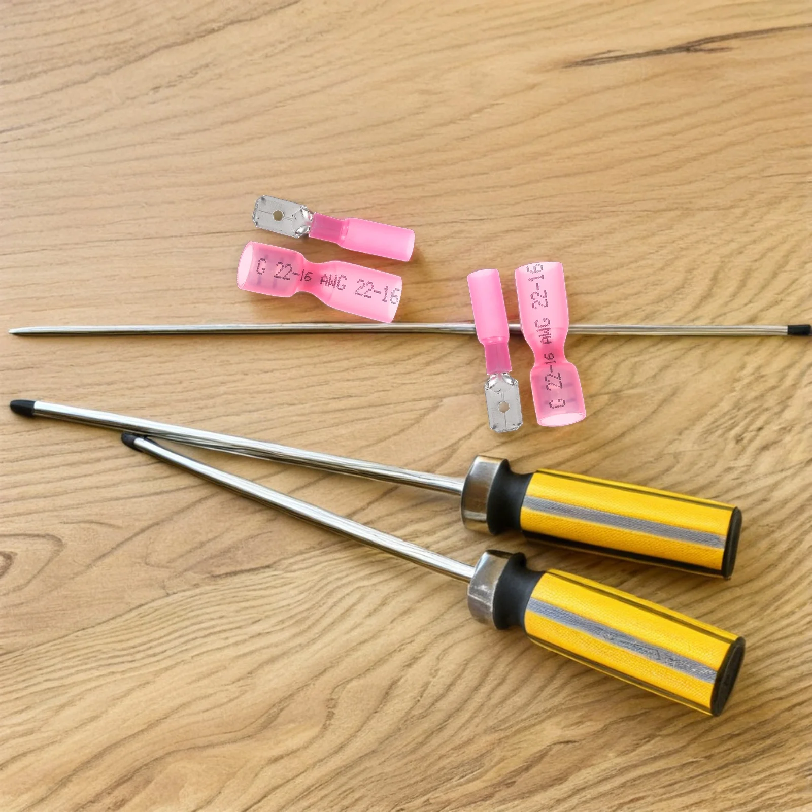 

50Pairs Insulated Crimp Connectors Fully Waterproof Heat Shrink Male Female Quick Disconnect Terminals Wire Kit for Automotive