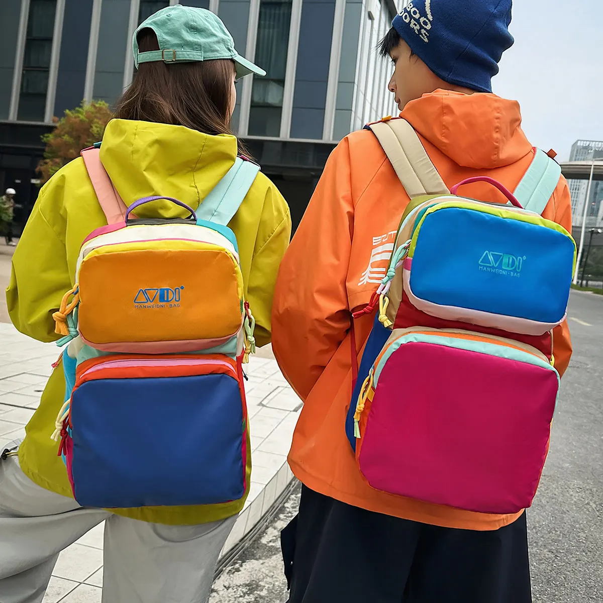 

Dopamine Colored Large Capacity Unisex Backpack Outdoor Multi Functional Adjustable Strap Backpack Suitable for Travel and Sport