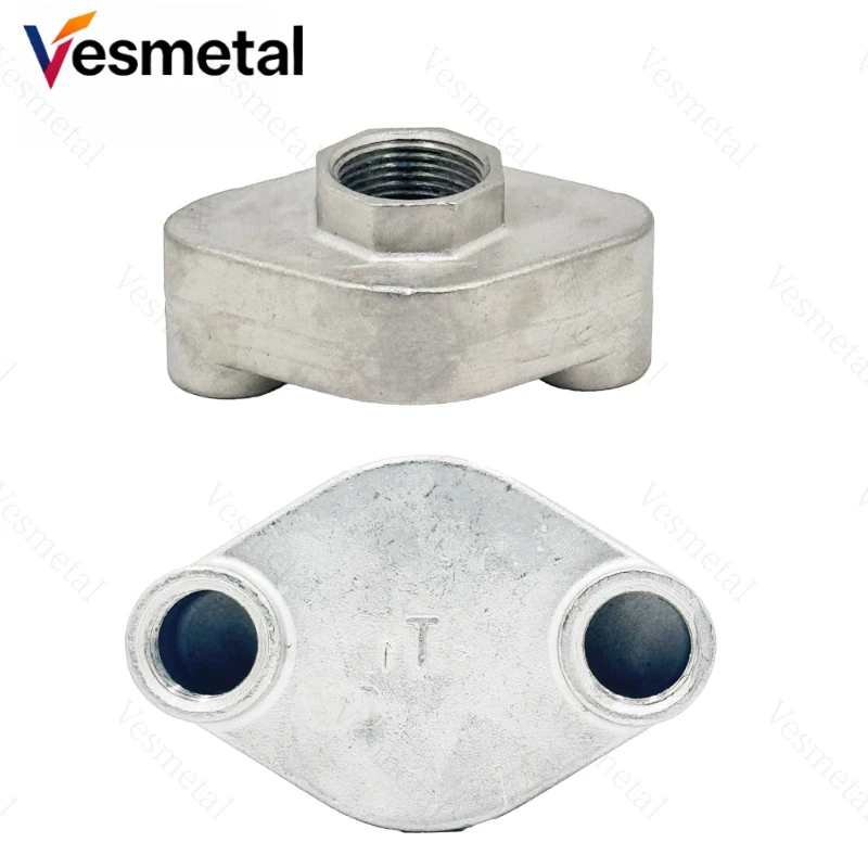 SS304  Steel Water Manifold Flow Distribution Plate, Air Drain Divider Valve for Mold Temperature Controller, 1 In 2/4/6/8 Out