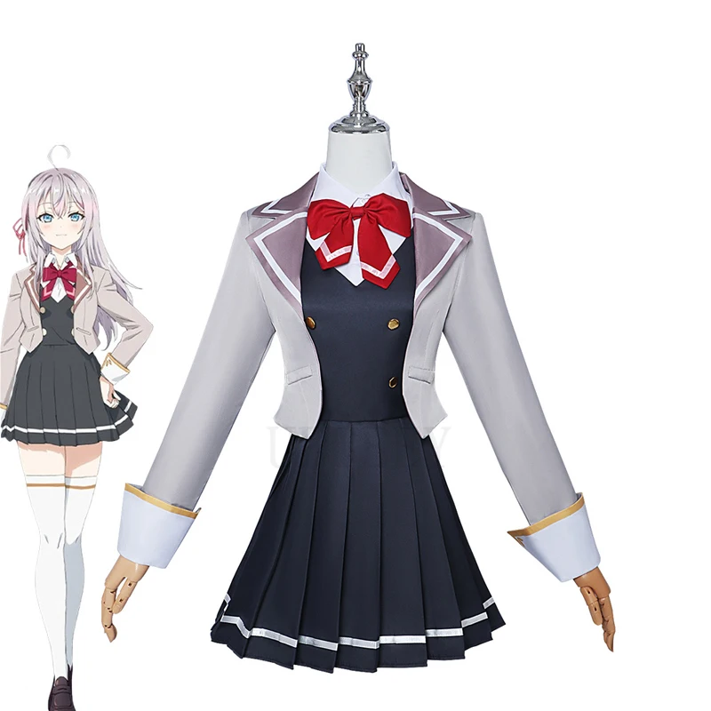 Anime Alya a veces oculta sus sentimientos en ruso Alisa Mikhailova Kujou disfraz de Cosplay uniforme JK disfraz de fiesta de Halloween