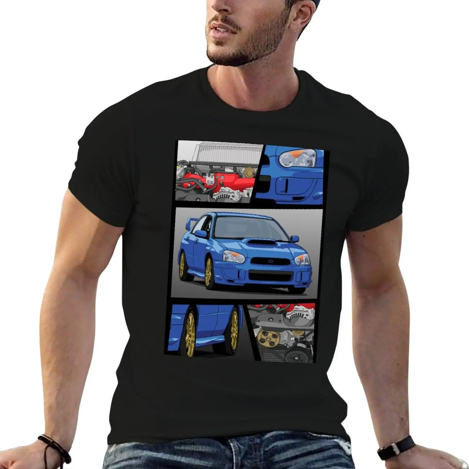

Impreza Blobeye X Ej20 Engine T-Shirt cotton tshirt 100% man tshirt t shirt for man T-shirt