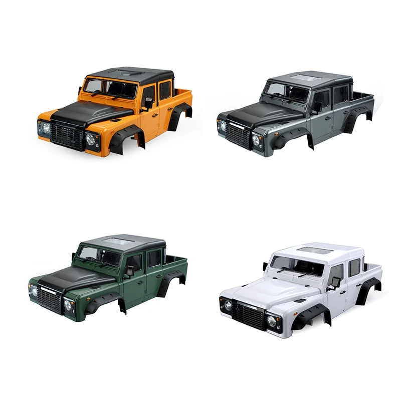

313 мм 12,3-дюймовая колесная база D130 Defender Pickup Body Shell для 1/10 RC гусеничного автомобиля Traxxas TRX4 TRX-4 Axial SCX10 90046