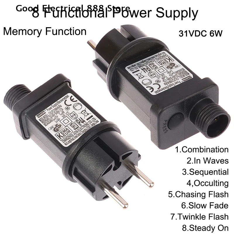 EU/US/UK Plug 8 Functional SELV LED Lamp Driver Switch Adapter IP44 Waterproof Laser Lighting Europe Power Supply 5V/24V/31V 6W