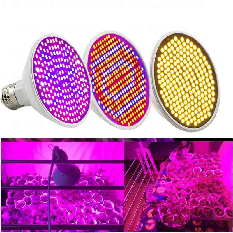 LED Plant Grow Light Full Spectrum Flower Growing Sunlight Phyto Lamp Bulb for Indoor Phyto Lamp Hydro Growbox Tent Lighting B4