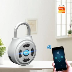 EGFirtor Smart Password Padlock Tuya Bluetooth APP Electronic Security Lock Keyless Padlock Door For Suitcase Backpack Bike Lock